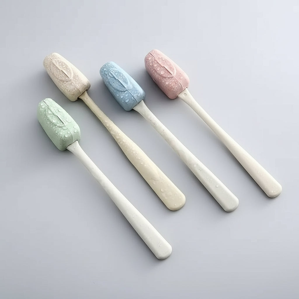 4pcs toothbrush head cover, travel portable toothbrush box, toothbrush protective cover, toothbrush box